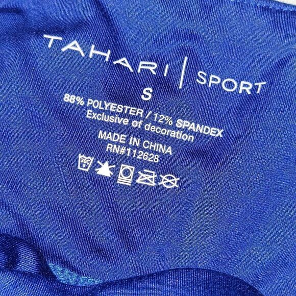 Tahari Sport Leggings Blue Small - Picture 6 of 6